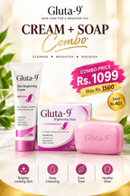 Gluta 9 Brightening Care Combo – Cream + Soap | 2-Piece Skincare Set