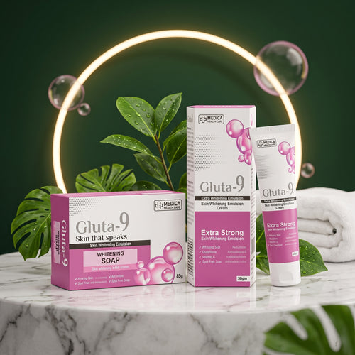 Gluta 9 Brightening Care Combo – Cream + Soap | 2-Piece Skincare Set